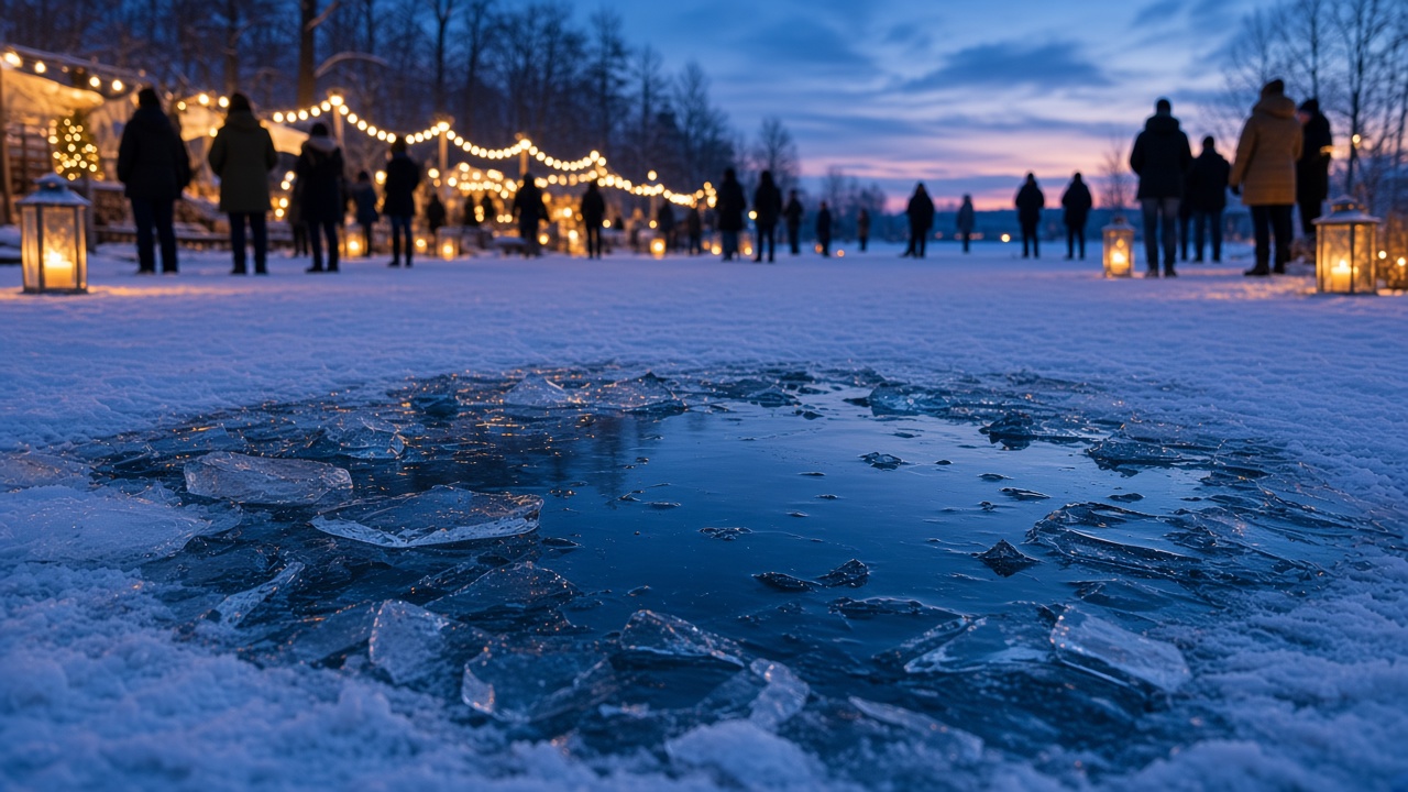 Impression vom Charity-Eisbaden in Neubrandenburg, Bild 4